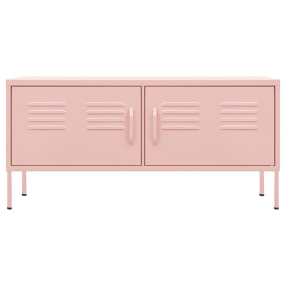 TV-Möbel DIV. TV-Bänk pink 105x35x50 cm stål