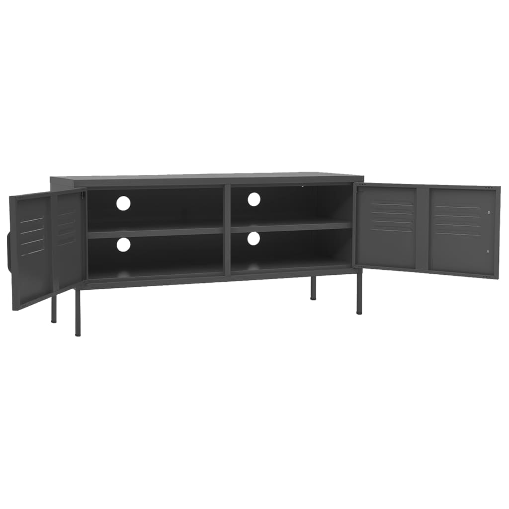 TV-Möbel DIV. TV-Bänk antracit 105x35x50 cm stål