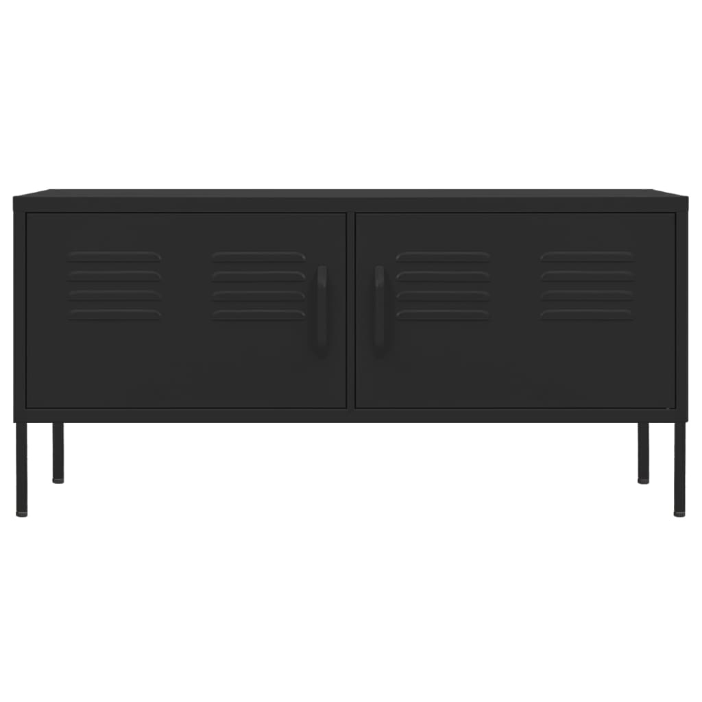 TV-Möbel DIV. TV-Bänk Svart 105x35x50 cm stål