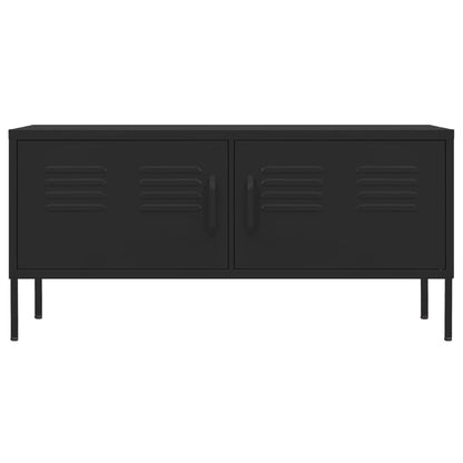 TV-Möbel DIV. TV-Bänk Svart 105x35x50 cm stål