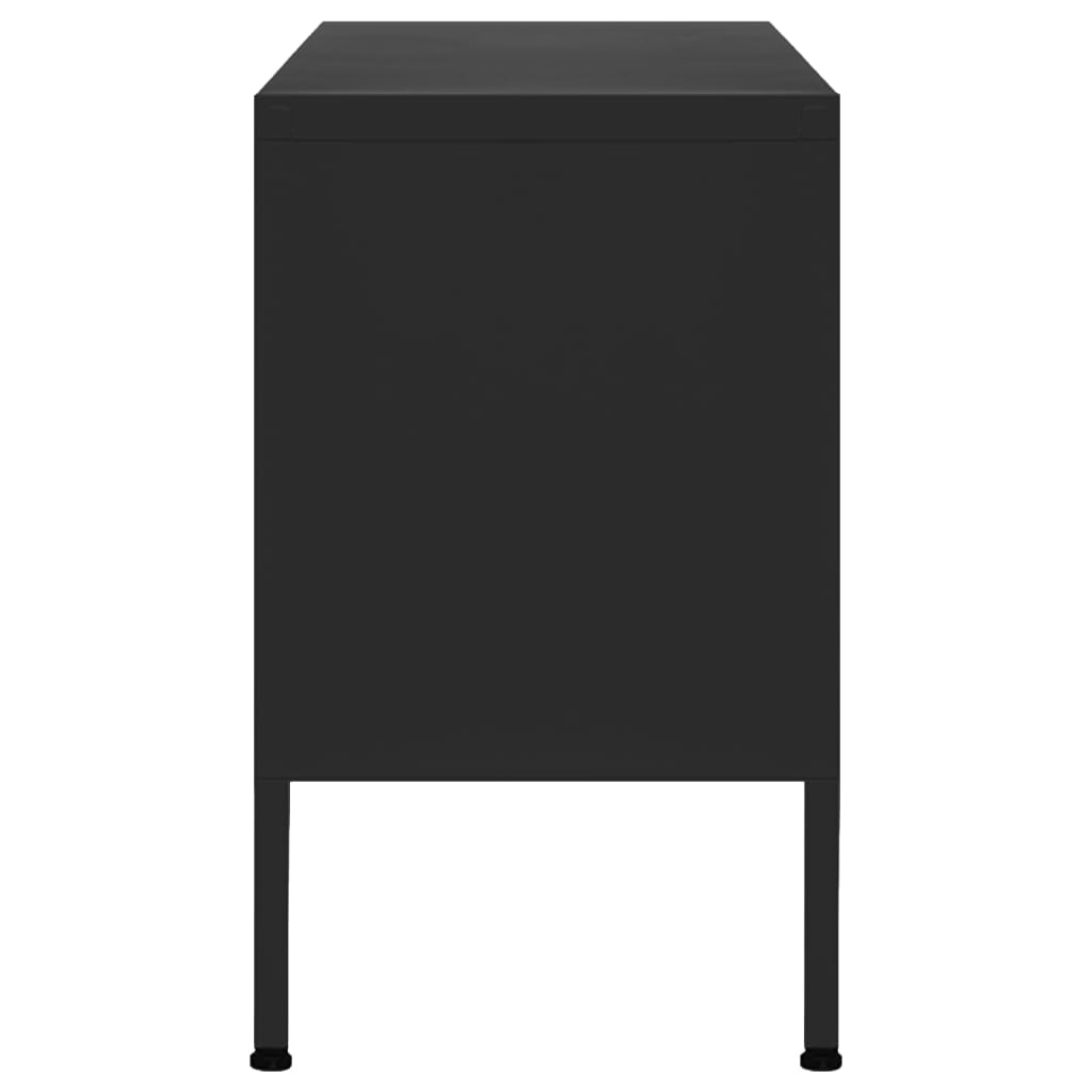 TV-Möbel DIV. TV-Bänk Svart 105x35x50 cm stål