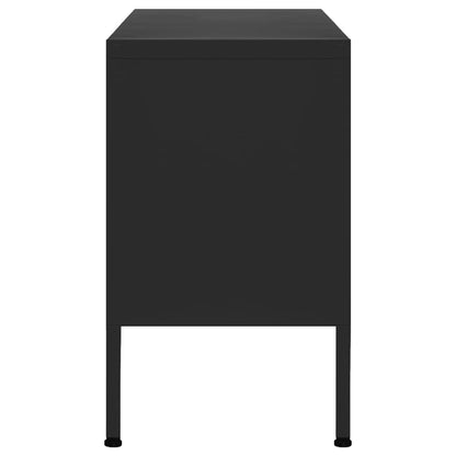 TV-Möbel DIV. TV-Bänk Svart 105x35x50 cm stål