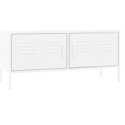 TV-Möbel DIV. Vit TV-Bänk 105x35x50 cm stål