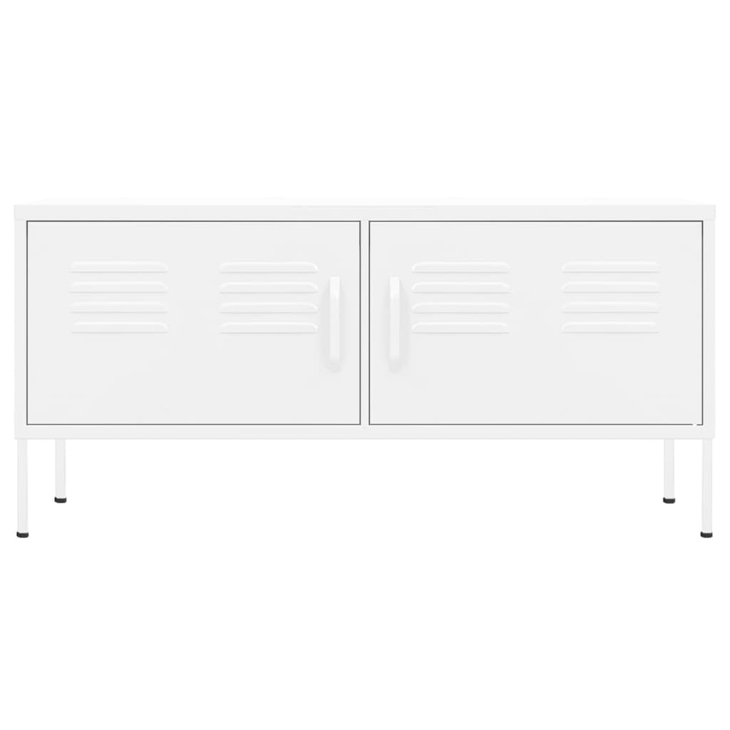 TV-Möbel DIV. Vit TV-Bänk 105x35x50 cm stål
