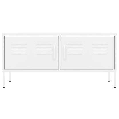 TV-Möbel DIV. Vit TV-Bänk 105x35x50 cm stål