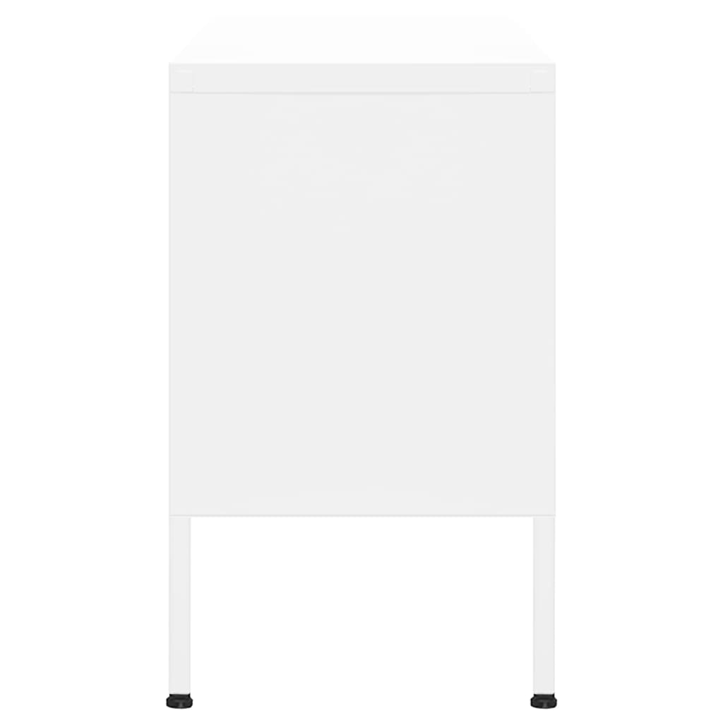 TV-Möbel DIV. Vit TV-Bänk 105x35x50 cm stål