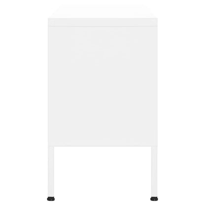 TV-Möbel DIV. Vit TV-Bänk 105x35x50 cm stål