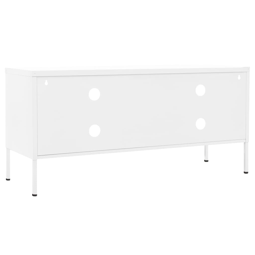 TV-Möbel DIV. Vit TV-Bänk 105x35x50 cm stål