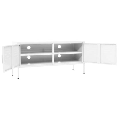 TV-Möbel DIV. Vit TV-Bänk 105x35x50 cm stål