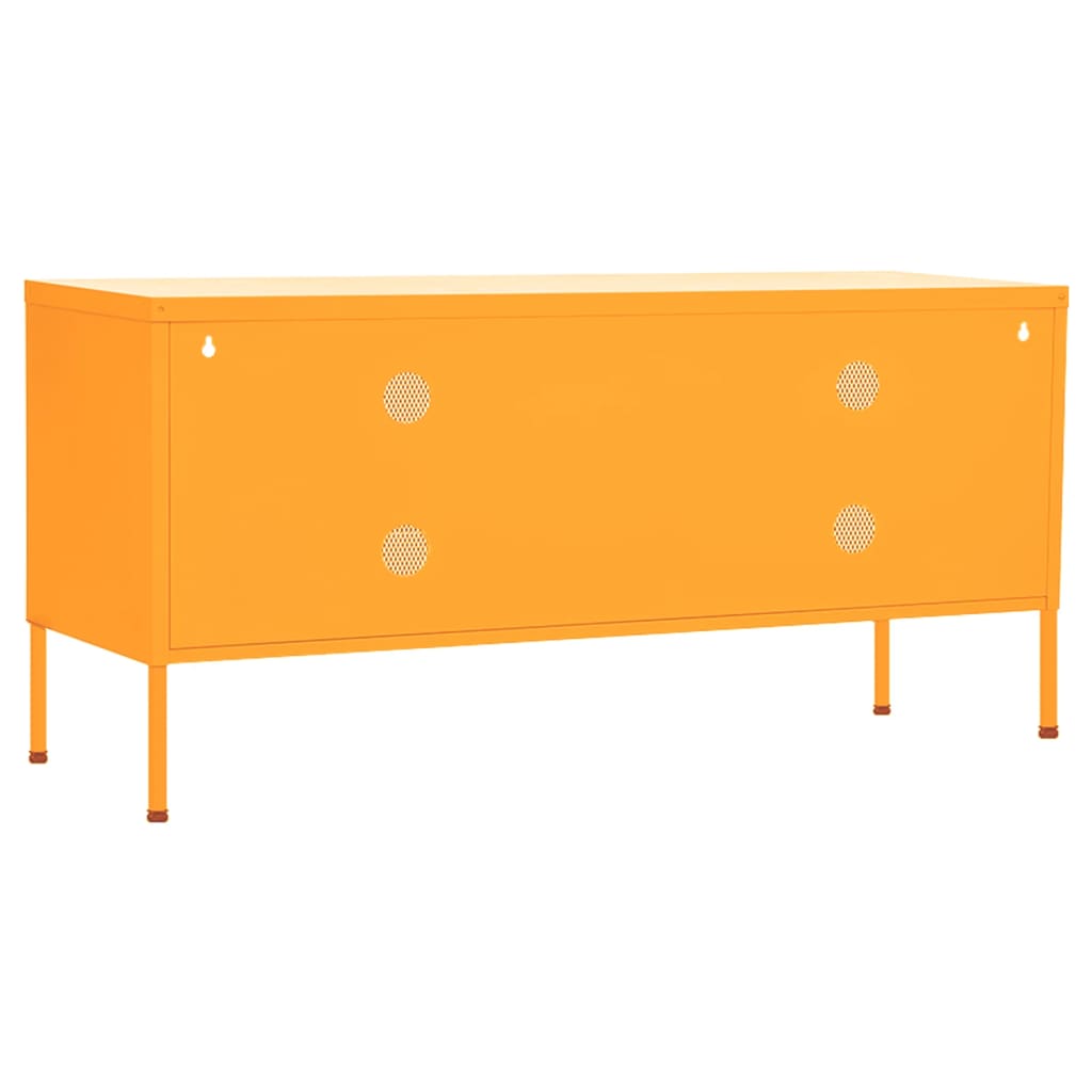 TV-Möbel DIV. TV-Bänk senapsgul 105x35x50 cm stål