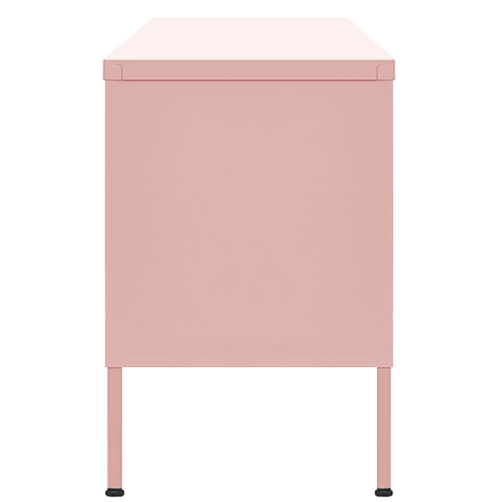 TV-Möbel DIV. TV-Bänk pink 105x35x50 cm stål