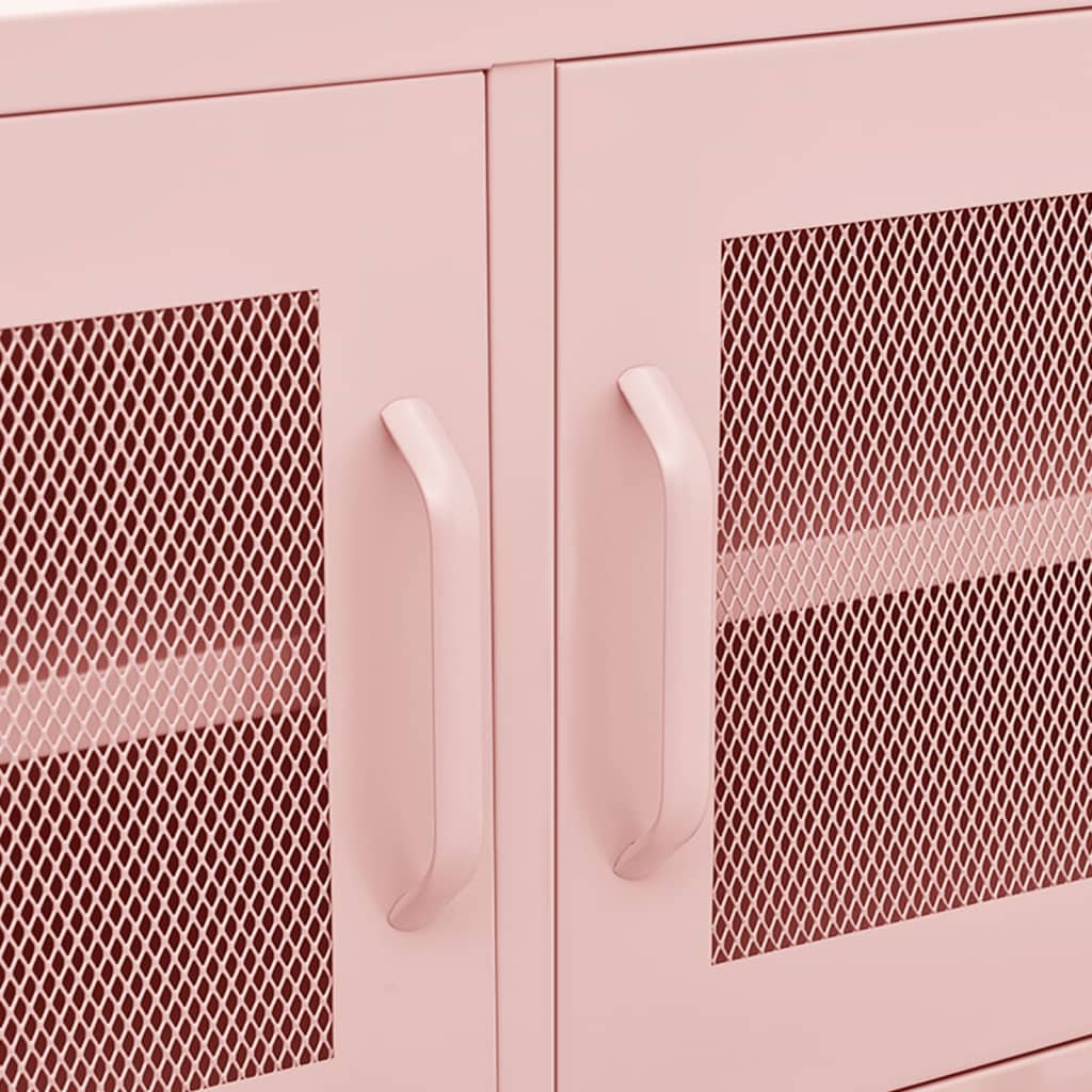 TV-Möbel DIV. TV-Bänk pink 105x35x50 cm stål