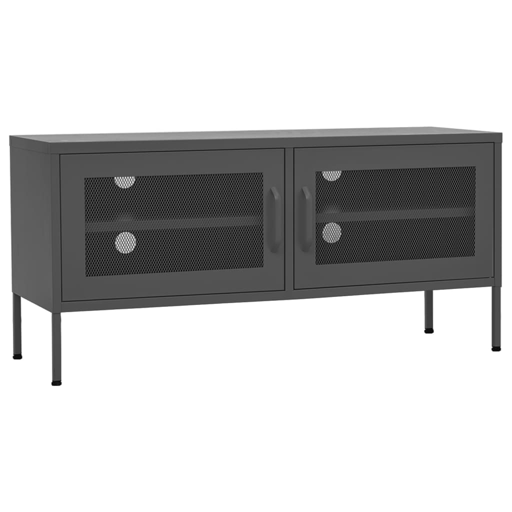 TV-Möbel DIV. TV-Bänk antracit 105x35x50 cm stål