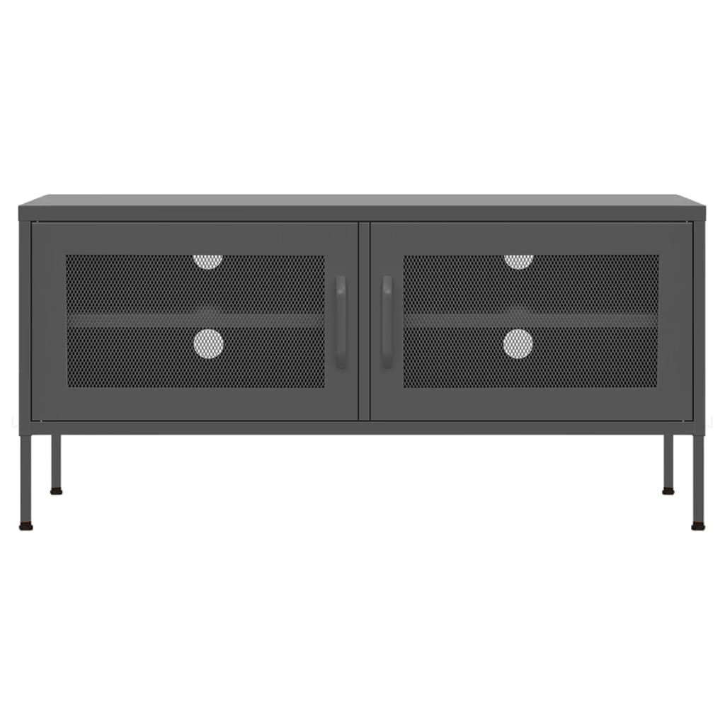 TV-Möbel DIV. TV-Bänk antracit 105x35x50 cm stål