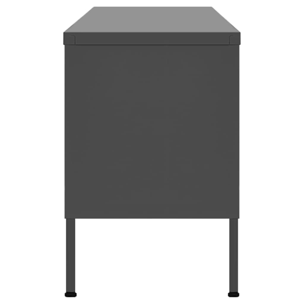 TV-Möbel DIV. TV-Bänk antracit 105x35x50 cm stål