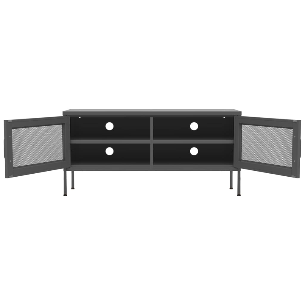 TV-Möbel DIV. TV-Bänk antracit 105x35x50 cm stål