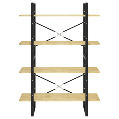 Bokhylla Trä 4 hyllplan 100x30x140 cm massiv furu