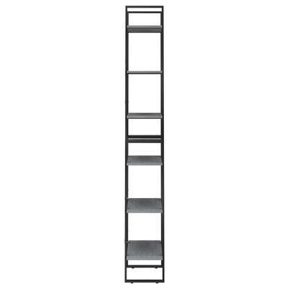 Bokhylla Grå 60x30x210 cm massiv furu