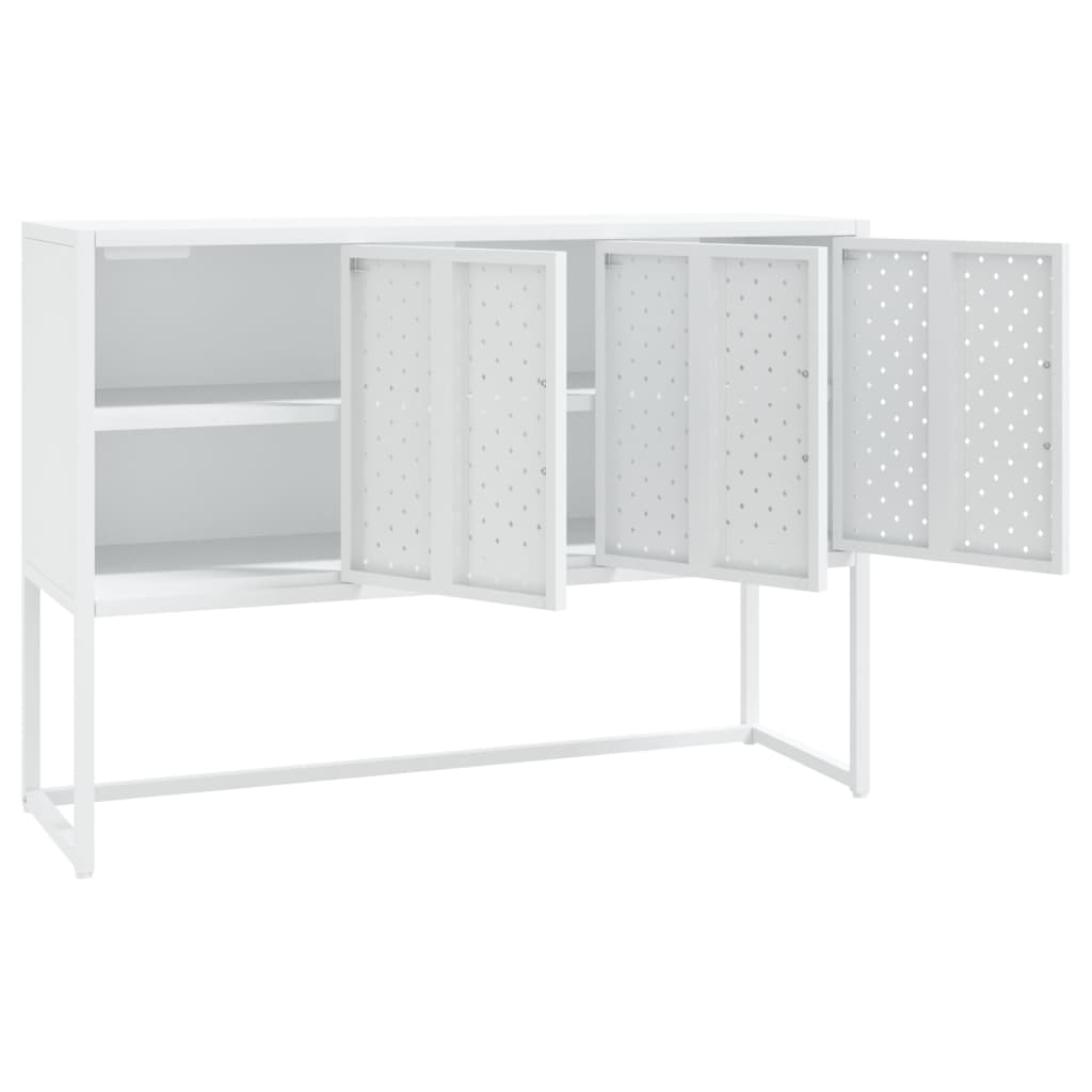 Skänk vit 105x35x75 cm stål