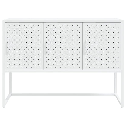 Skänk vit 105x35x75 cm stål