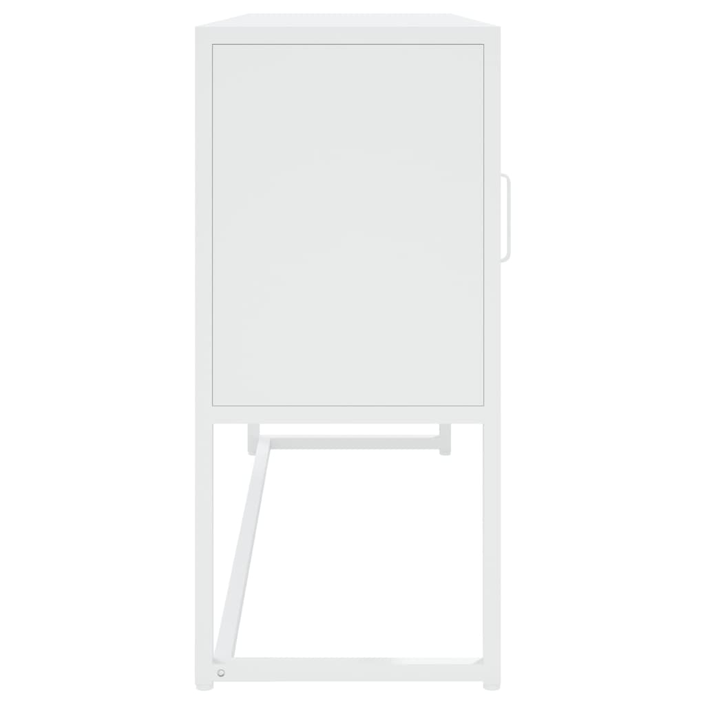 Skänk vit 105x35x75 cm stål