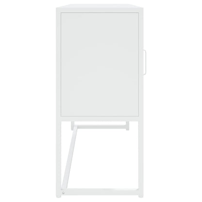 Skänk vit 105x35x75 cm stål