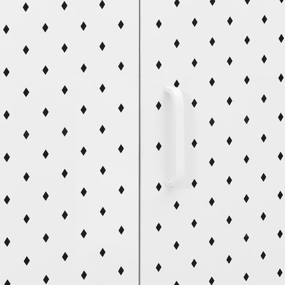 Skänk vit 105x35x75 cm stål