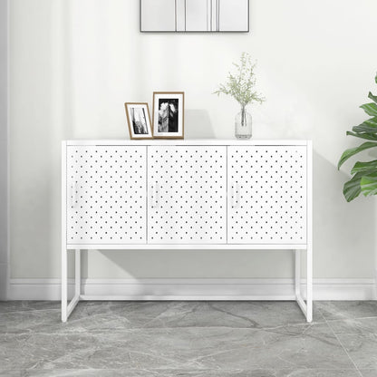 Skänk vit 105x35x75 cm stål