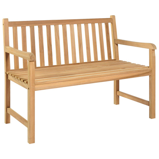Trädgårdsbänk Trä 114 cm massiv teak