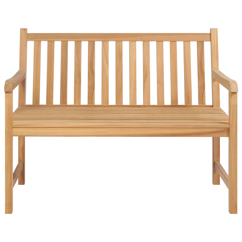 Trädgårdsbänk Trä 114 cm massiv teak
