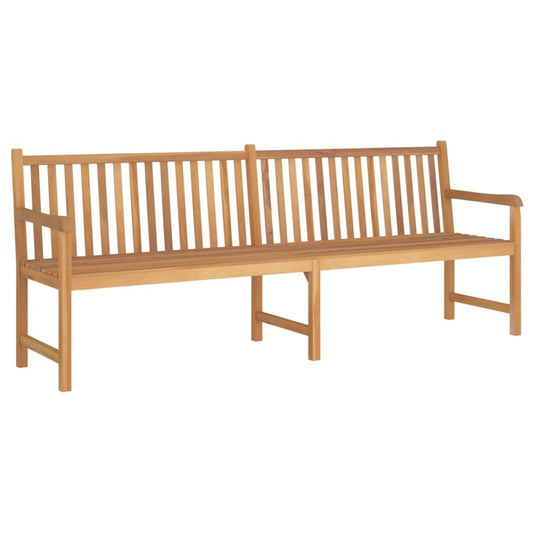 Trädgårdsbänk Trä 228 cm massiv teak