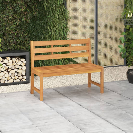 Trädgårdsbänk Trä 114 cm massiv teak