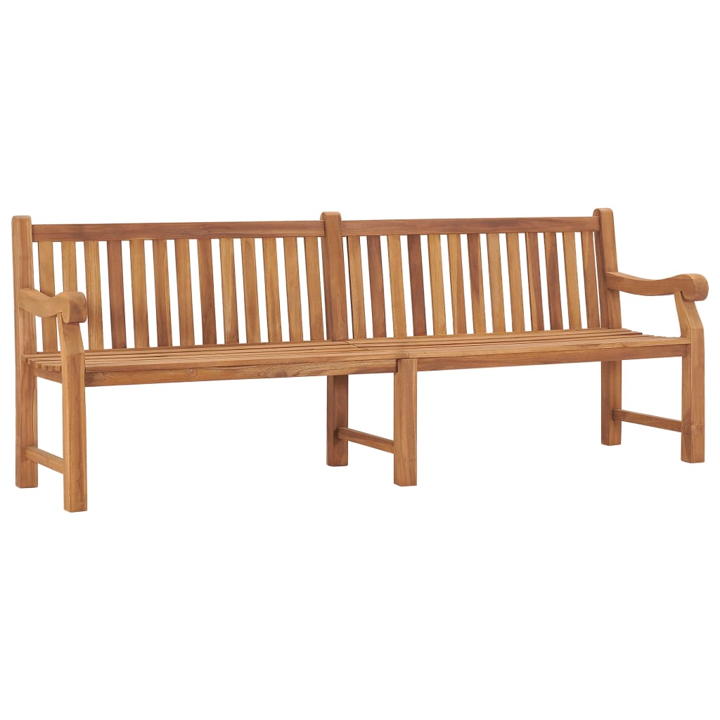 Trädgårdsbänk Trä 228 cm massiv teak