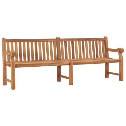 Trädgårdsbänk Trä 228 cm massiv teak