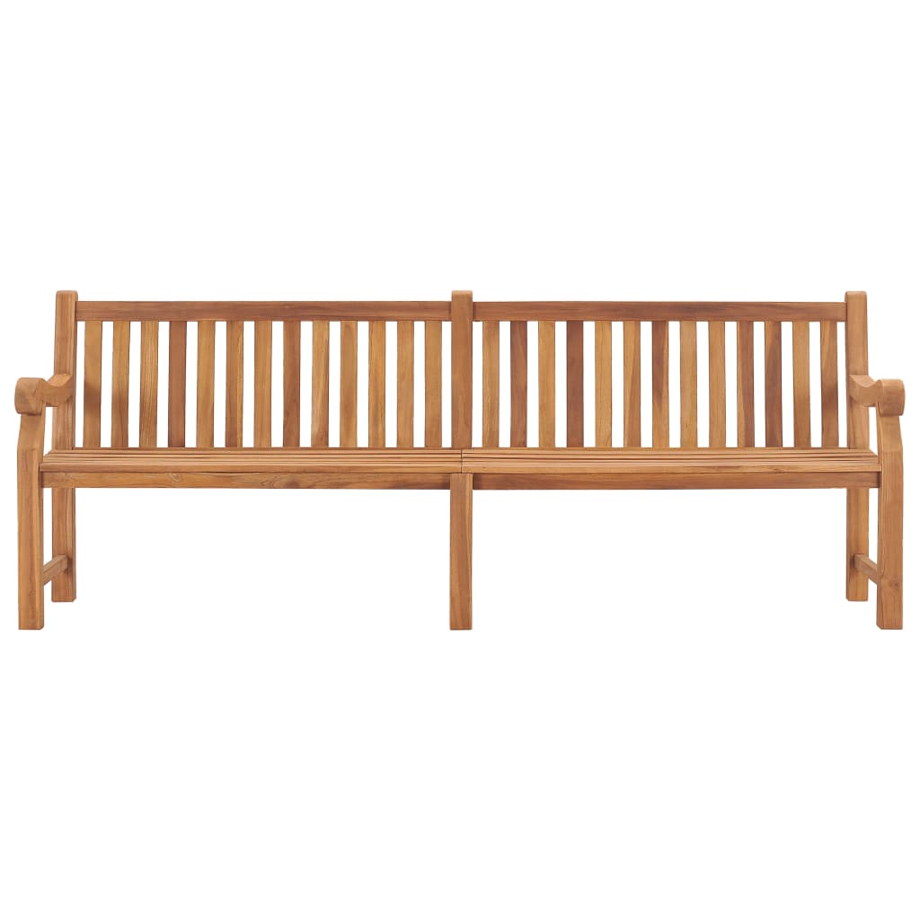 Trädgårdsbänk Trä 228 cm massiv teak