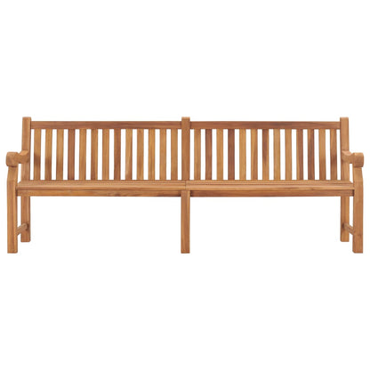 Trädgårdsbänk Trä 228 cm massiv teak