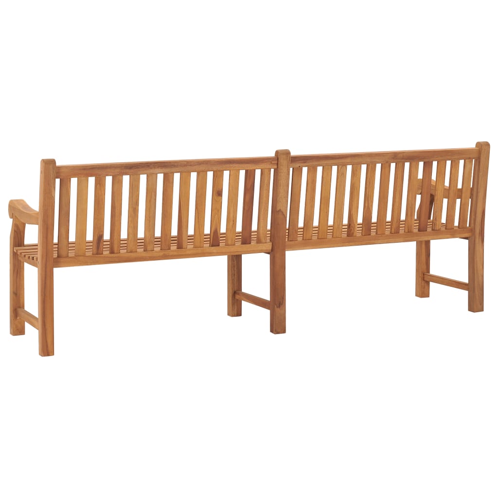Trädgårdsbänk Trä 228 cm massiv teak