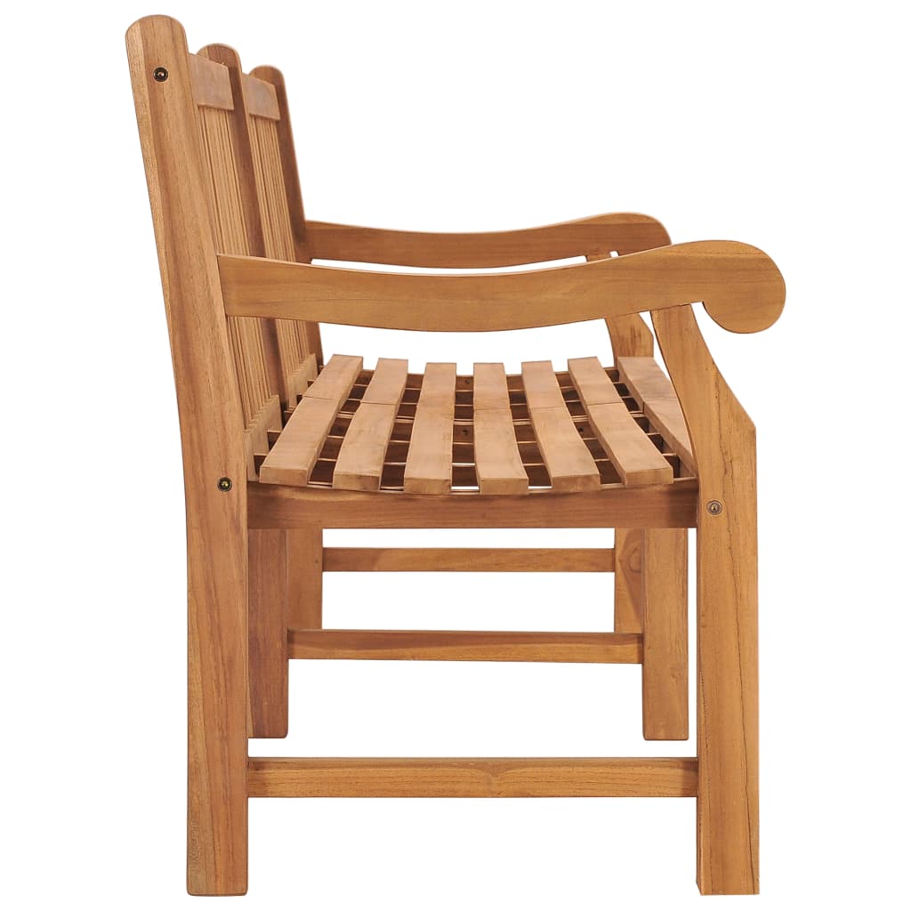 Trädgårdsbänk Trä 228 cm massiv teak