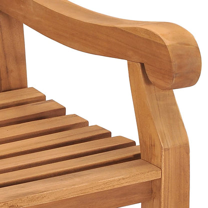 Trädgårdsbänk Trä 228 cm massiv teak