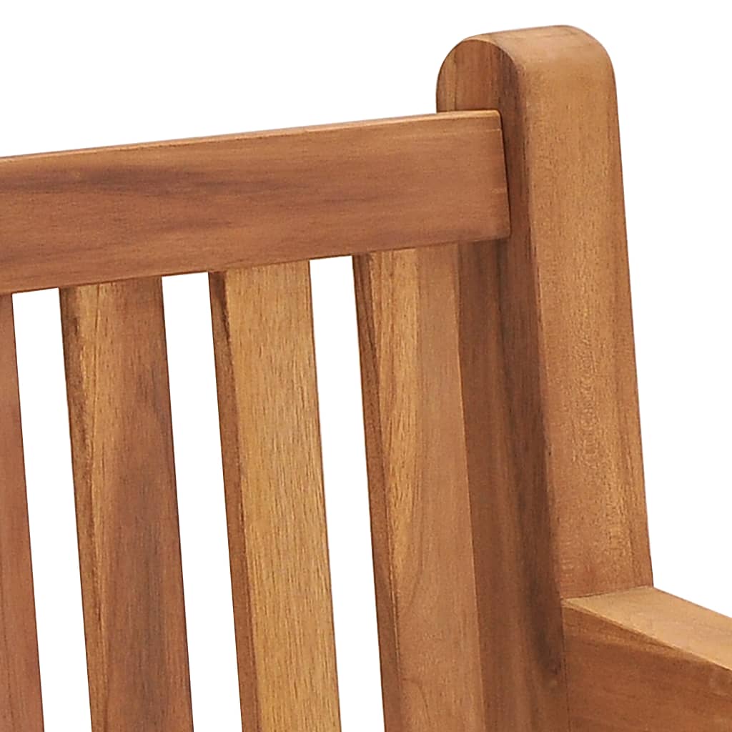 Trädgårdsbänk Trä 228 cm massiv teak