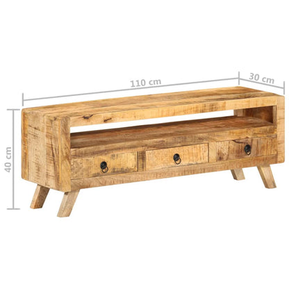 TV-Möbel Trä TV-Bänk 110x30x40 cm massivt mangoträ