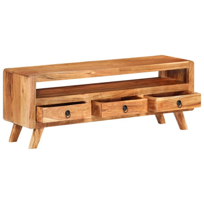 TV-Möbel Trä TV-Bänk 110x30x40 cm massivt akaciaträ