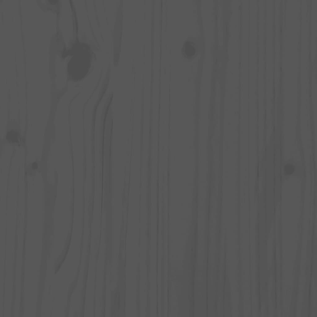 Skåp Grå 60x36x65 cm massiv furu