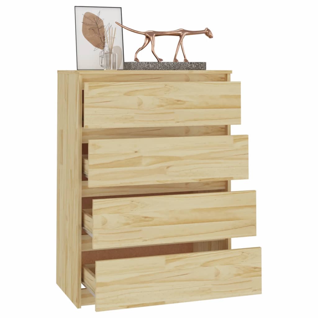 Skåp Trä 60x36x84 cm massiv furu