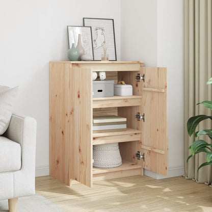 Skänk Trä 60x36x84 cm massiv furu