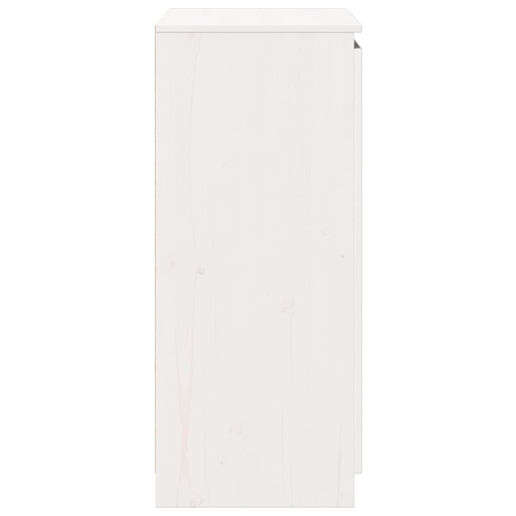 Skänk Vit 60x36x84 cm massiv furu