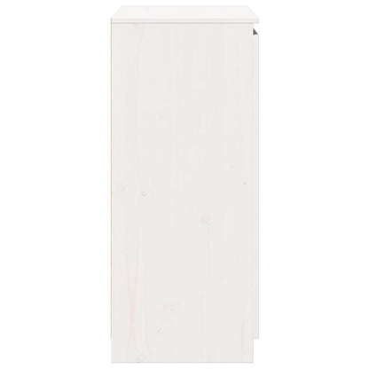 Skänk Vit 60x36x84 cm massiv furu