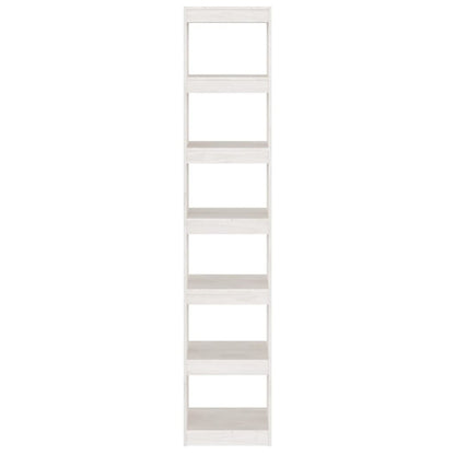 Bokhylla Vit 40x30x199 cm massiv furu