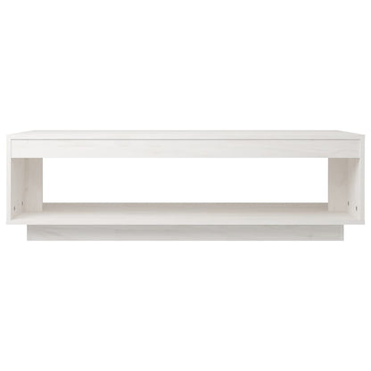 Soffbord Vit 110x50x33,5 cm massiv furu