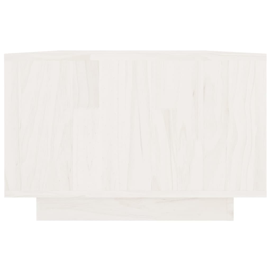 Soffbord Vit 110x50x33,5 cm massiv furu